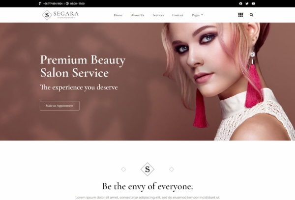 Segara - Premium Beauty Salon Template Kit
