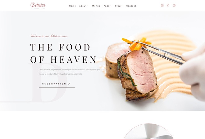 Delicius - Restaurant Elementor Template Kit