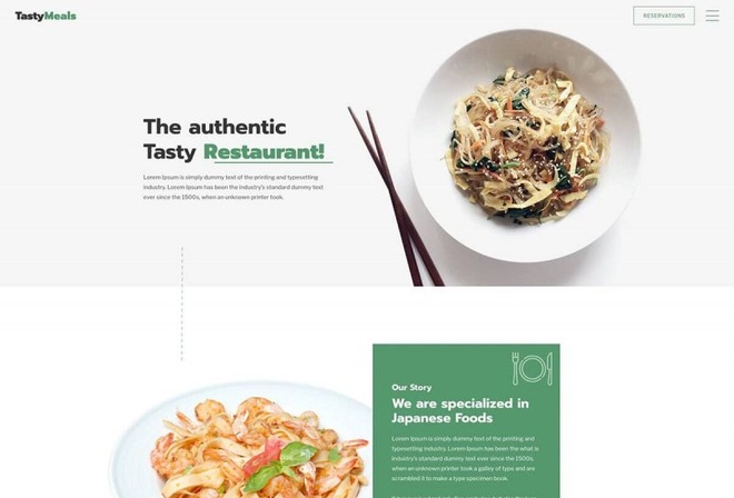 Tasty Meals - Restaurant & Cafe Elementor Template Kit