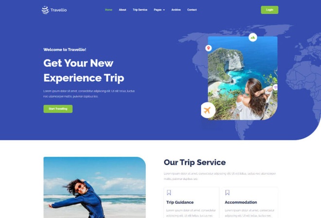 Travelio - Travel & Tourism Information Elementor Template Kit