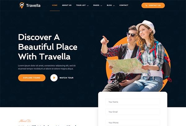 Travella – Tours & Travel Agency Elementor Template Kit