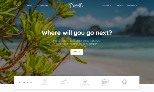 Trawell - Travel blog Elementor template kit