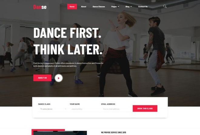 Danse - Dance School and Studio Elementor Template Kit