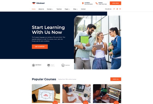 Edukasi – Education & Online Course Elementor Template Kit