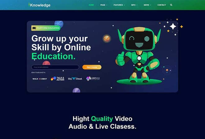 iKnowledge - Education Online & Learning Platform Elementor Template Kit