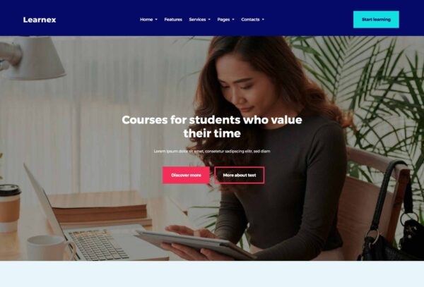 Online University. Distance Education & Learning Courses Template Kit
