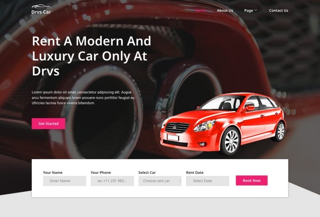 DRVS - Car Rental Template Kits