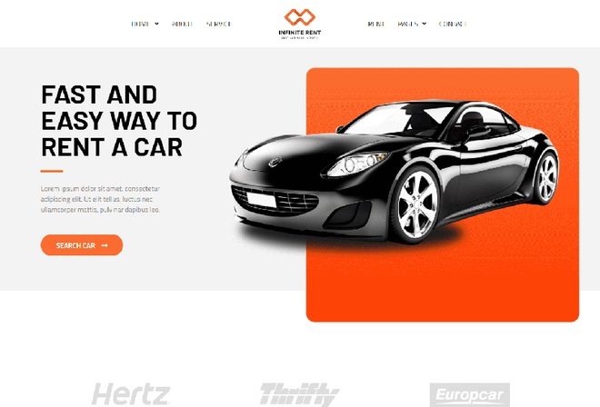 Infiniterent - Car Rental Template Kit