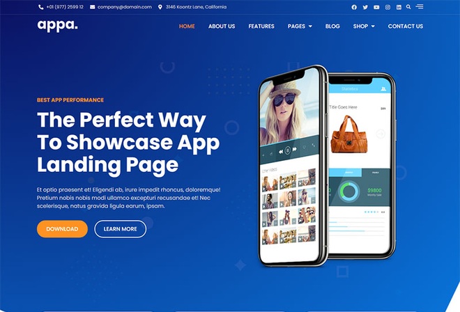 Appa - Mobile App & Startup Elementor Template Kit