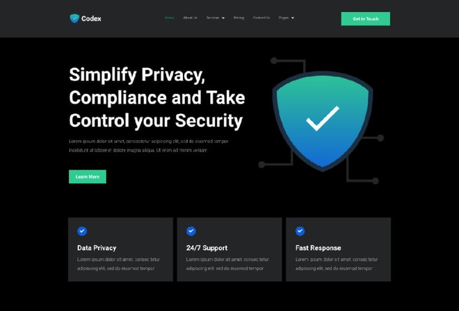 Codex - Cyber Security Elementor Template Kit