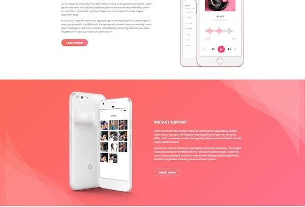 eApp - App Landing Pages Elementor Template Kits