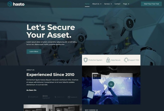 Hasto - Template Kits For Cyber & Tech Security Service