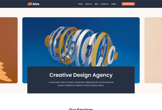 Alva - Creative Agency Elementor Template Kit