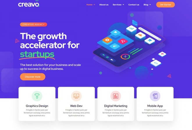 Creavo - Template kit for Creative Agency