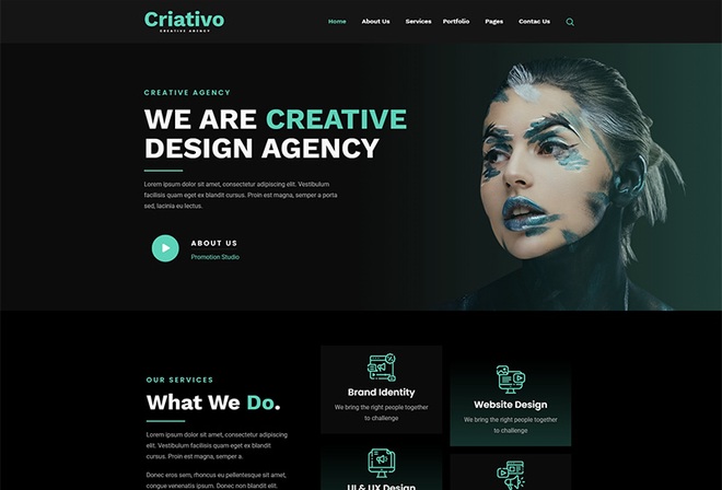 Criativo - Creative Agency & Portfolio Elementor Template Kit