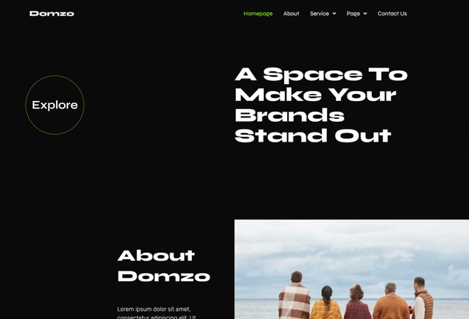 Domzo - Creative Agency Template Kits