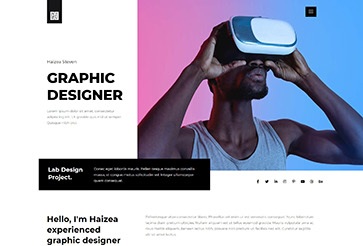 Haizea - Creative Portfolio & Resume Elementor Template Kit