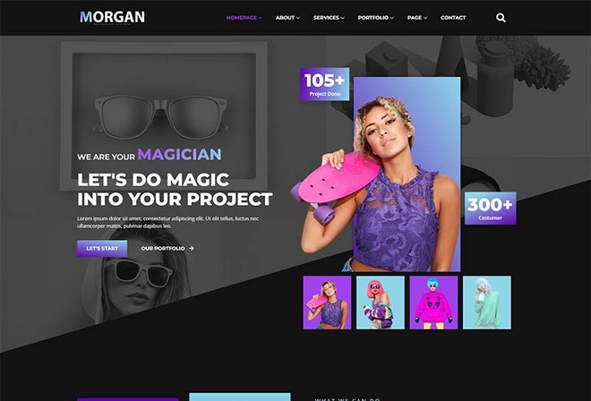 Morgan - Creative Agency & Portfolio Elementor Template Kit