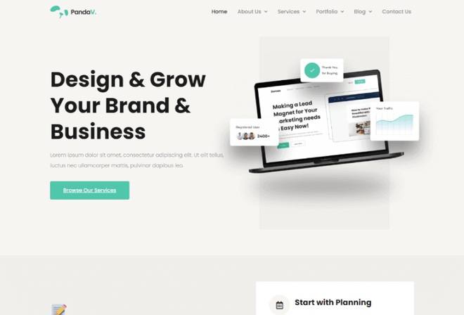 Pandav - Creative Agency Elementor Template Kit