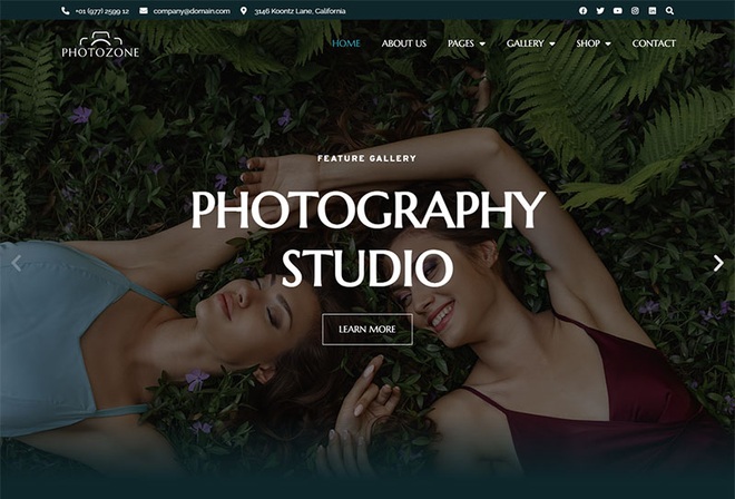 Photozone - Photography Elementor Template Kit