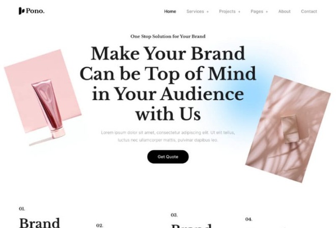 Pono - Creative Agency Elementor Template Kit