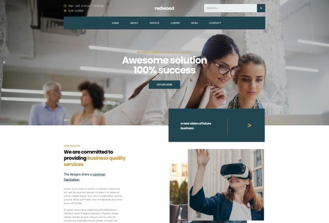 Redwood - Business and Agency Elementor Kit