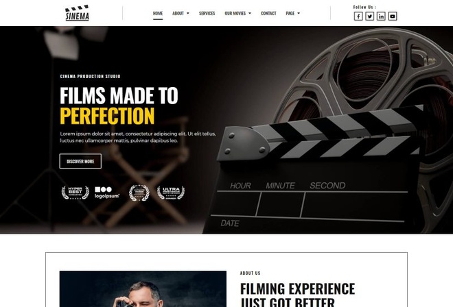 Sinema - Template Kit for Movie Studio