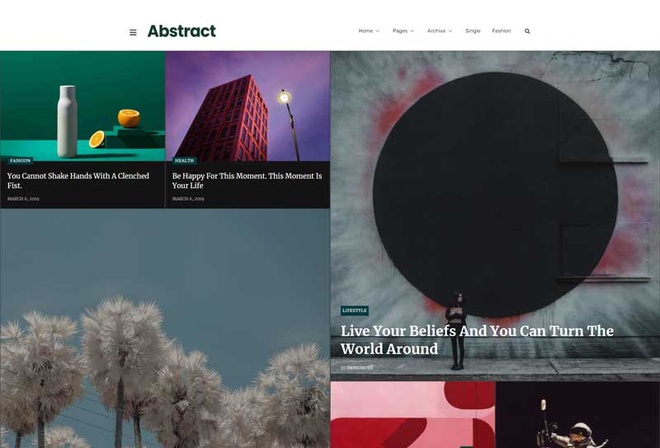 Abstract Elementor Template Kit