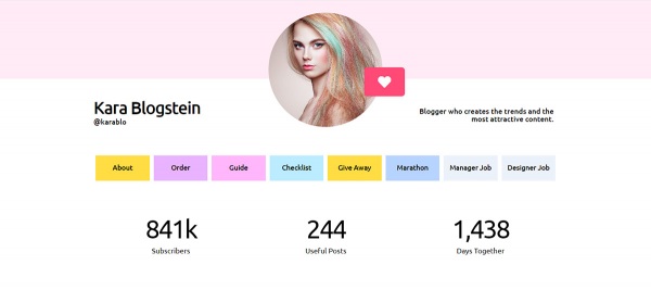 BLOGGA - Instagram Blogger Elementor Template Kit