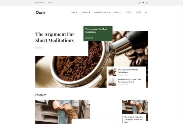 Doris Elementor Template Kit