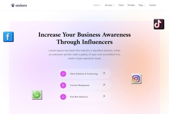 Andara - Influencer & Social Media Agency