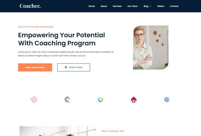 Coachee | Coaching Program Elementor Template Kit