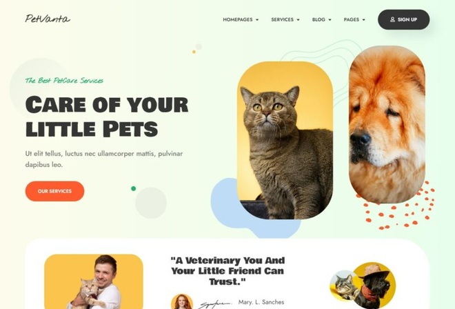 PetVanta - Pet Care Services Elementor Template Kit
