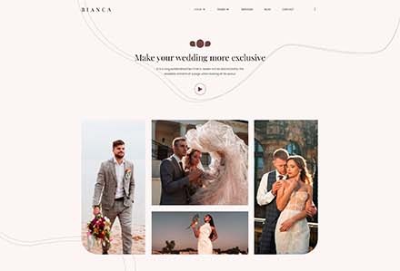 Bianca - Wedding Elementor Template Kit