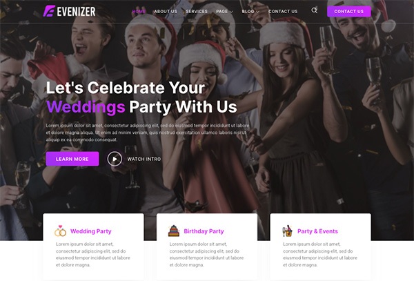 Evenizer – Event Planner & Organizer Elementor Template Kit