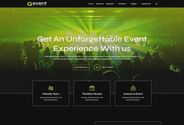 Gevent - Event Agency Elementor Template Kit