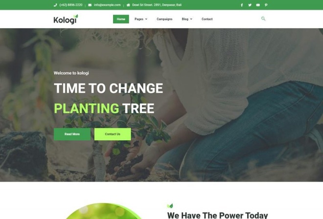 Kologi - Charity NonProfit Elementor Template Kit