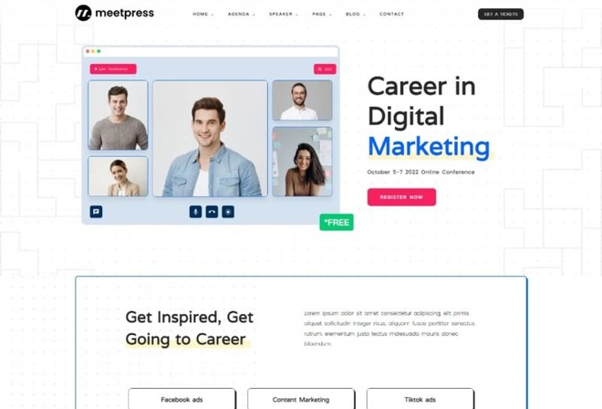 Meetpress - Event & Conference Elementor Template Kit