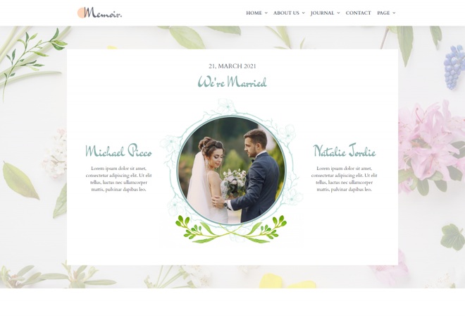 Memoir - Template Kit For Wedding Planner & Invitations