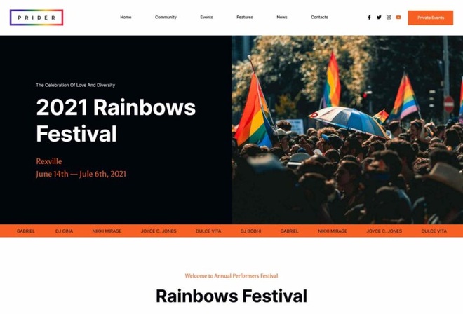 Prider | LGBT & Gay Rights Festival Template Kit