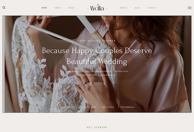 Wella - Wedding and Event Planner Elementor Template Kit