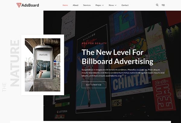 AdsBoard – Billboard & Outdoor Advertising Agency Elementor Template Kit