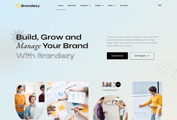 Brandezy – Branding Agency & Creative Studio Elementor Template Kit