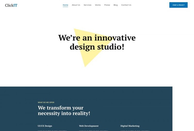 ClickIT - Creative Digital Agency Elementor Template Kit