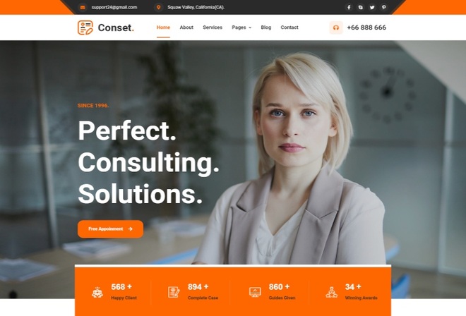 Conset – Business Consulting Elementor Template Kit