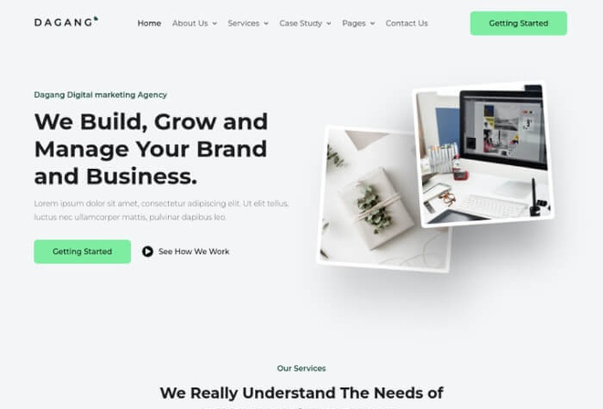 Dagang - Digital Marketing Elementor Template Kit