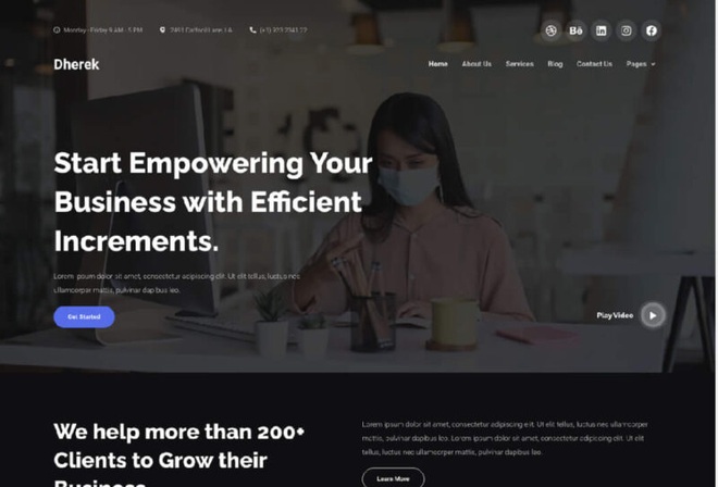 Dherek - Business Consultant Template Kit