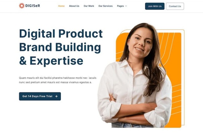 Digiser - Digital Agency Elementor Template Kit