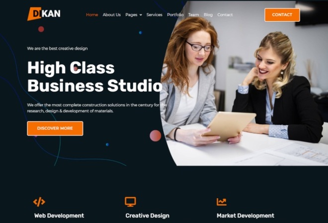 Dikan - Creative Business Studio Elementor Template Kit