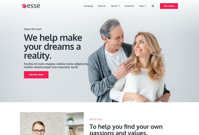 Esse - Template Kit for Life Coach